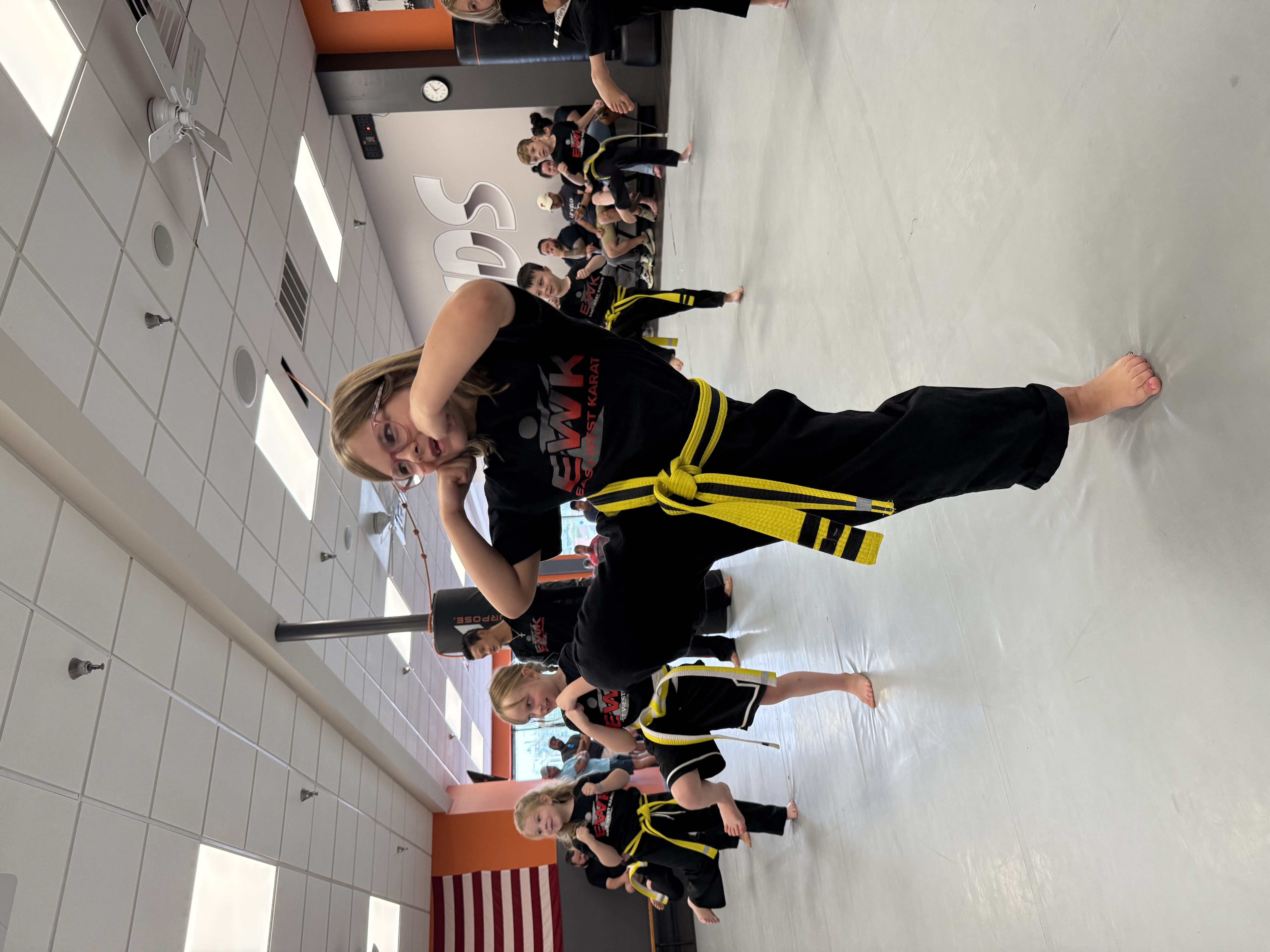 Kids martial arts training at East West Karate