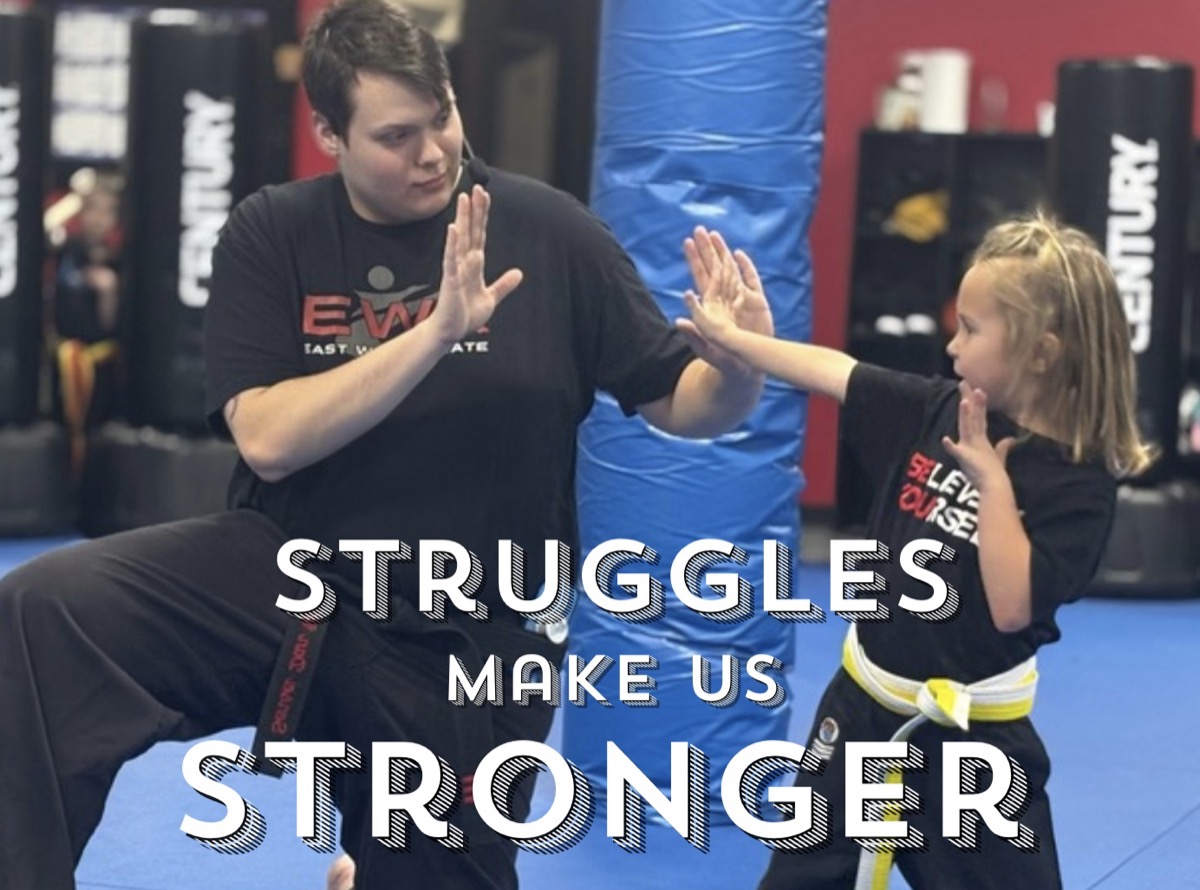Professional shot of East West Karate Trevose students in action